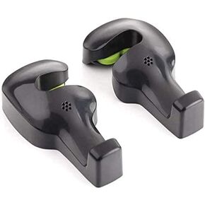 IPELY Universal Car Seat Back Seat Headشماعات حامل هوك لحقيبة المحفظة القماش البقالة (أسود - مجموعة من 2)
