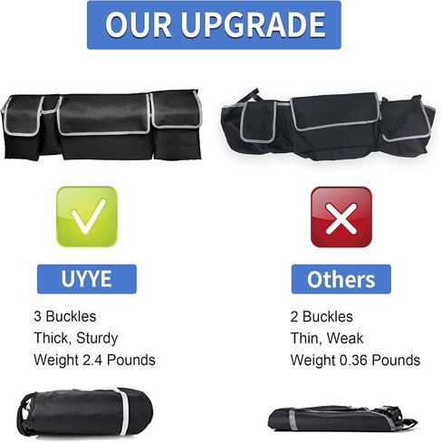 UYYE Trunk Hanging Organizer, Backseat Bag, Car Interior Accessories with 4 Pockets & 2 Mesh Pouches for Groceries, Will Provide More Storage Trunk Space for SUV, Jeep, MPVs in Saudi Arabia