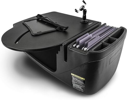 AutoExec AUE10072 Reach Front Seat Car Desk باللون الأسود مع حامل الهاتف in Kuwait