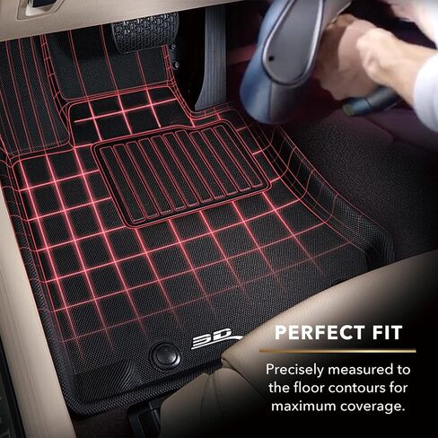 3D MAXpider All-Weather Floor Mats for Tesla Model Y 2021-2023 Custom Fit Floor Liners, Kagu Series (1st & 2nd Row) in Saudi Arabia