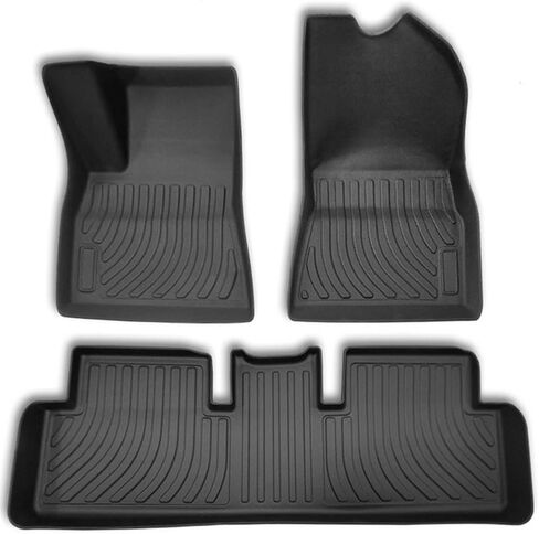 SUPER LINER All-Weather Floor Mats for Tesla Model 3 2021 2022 2023 Custom Fit Cargo Liner Rear Cargo Tray Trunk Mats Interior Accessories in Kuwait