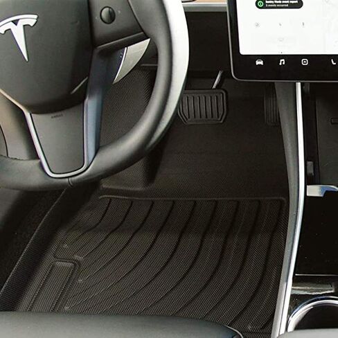 SUPER LINER All-Weather Floor Mats for Tesla Model 3 2021 2022 2023 Custom Fit Cargo Liner Rear Cargo Tray Trunk Mats Interior Accessories in Kuwait