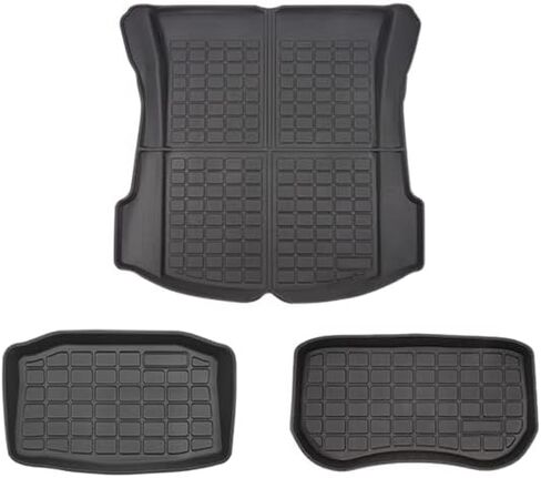 SUPER LINER All-Weather Floor Mats for Tesla Model 3 2021 2022 2023 Custom Fit Cargo Liner Rear Cargo Tray Trunk Mats Interior Accessories in Kuwait