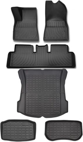 SUPER LINER All-Weather Floor Mats for Tesla Model 3 2021 2022 2023 Custom Fit Cargo Liner Rear Cargo Tray Trunk Mats Interior Accessories in Kuwait