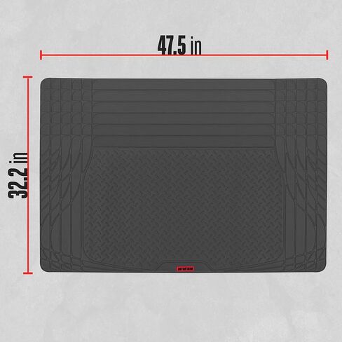 MotorTrend FlexTough TrunkShield Cargo Liner Car Mat for Back of SUV, Sedan & Coupe Trunk Cover, All Weather Heavy Duty Protection, Trim-to-Fit, 47.5" x 32.2"in in Saudi Arabia