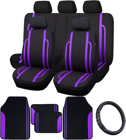Flying Banner car seat Covers Set Front Rear Breathable Sport Fashion Rear Bench Split 40/60 50/50 60/40 in Saudi Arabia