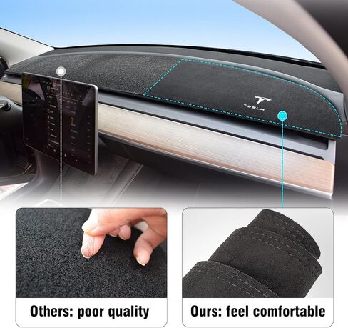 MASHA Dashboard Cover for Dodge Ram, Flannel Dashboard Pad Dash Mat Compatible with Dodge Ram 1500 2500 3500 2019-2023 2024 2025 Dashboard Decorative Interior Auto Accessories (without HUD) in Kuwait
