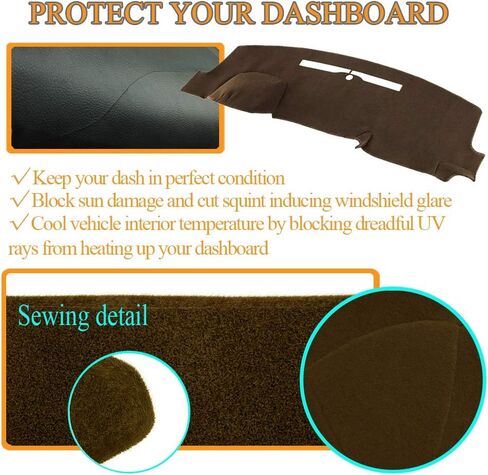 Dash Cover Mat Custom for 1997-2000 Chevrolet Silverado/GMC Sierra C1500 C2500 C3500 K1500 K2500 K3500,1997-1999 GMC Yukon/Chevy Tahoe Suburban,Dashboard Pad(Dark Gray) Y57 in Saudi Arabia