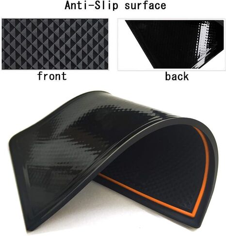 auovo Anti-dust Door Mats for 2018 2019 2020 2021 2022 2023 Subaru Crosstrek and 2018-2023 Impreza Gate Door Liners Inserts Cup Console Mats Interior Accessories(Pack of 14) (Orange) in Saudi Arabia