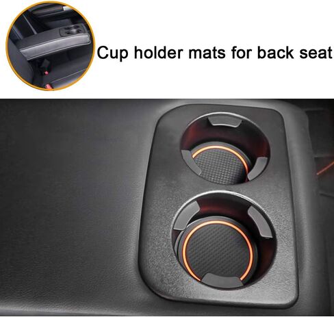 auovo Anti-dust Door Mats for 2018 2019 2020 2021 2022 2023 Subaru Crosstrek and 2018-2023 Impreza Gate Door Liners Inserts Cup Console Mats Interior Accessories(Pack of 14) (Orange) in Saudi Arabia