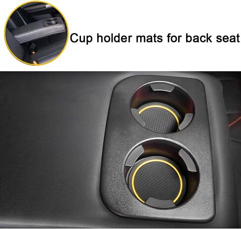auovo Anti-dust Door Mats for 2018 2019 2020 2021 2022 2023 Subaru Crosstrek and 2018-2023 Impreza Gate Door Liners Inserts Cup Console Mats Interior Accessories(Pack of 14) (Orange) in Saudi Arabia