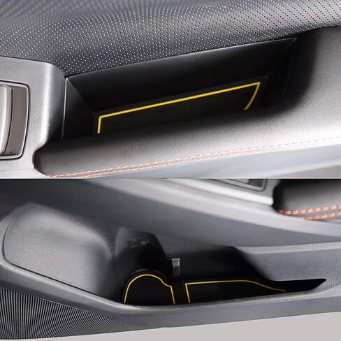 auovo Anti-dust Door Mats for 2018 2019 2020 2021 2022 2023 Subaru Crosstrek and 2018-2023 Impreza Gate Door Liners Inserts Cup Console Mats Interior Accessories(Pack of 14) (Orange) in Saudi Arabia
