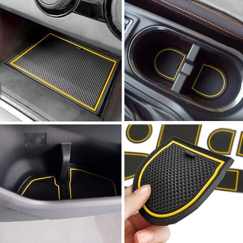 auovo Anti-dust Door Mats for 2018 2019 2020 2021 2022 2023 Subaru Crosstrek and 2018-2023 Impreza Gate Door Liners Inserts Cup Console Mats Interior Accessories(Pack of 14) (Orange) in Saudi Arabia