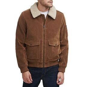 Levi's Men's Faux Suede Aviator Bomber Jacket