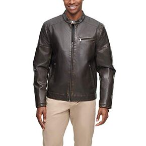 Dockers Men's Kyle Faux Leather Racer Jacket in Saudi Arabia