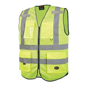 Pioneer 6960U Multi Pocket Mesh Vest, Orange, Small