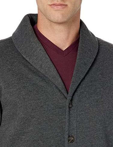 Amazon Essentials Men's Long-Sleeve Fleece Shawl-Collar Cardigan in Kuwait