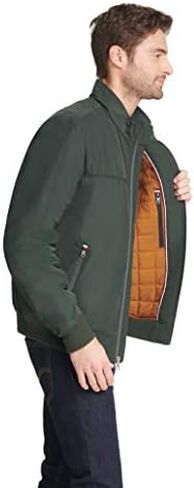 Tommy Hilfiger Men's Performance Faux Memory Bomber Jacket in Saudi Arabia
