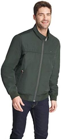 Tommy Hilfiger Men's Performance Faux Memory Bomber Jacket in Saudi Arabia