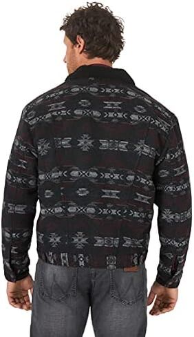 Wrangler Men's Western Sherpa Lined Trucker Jacket in Saudi Arabia