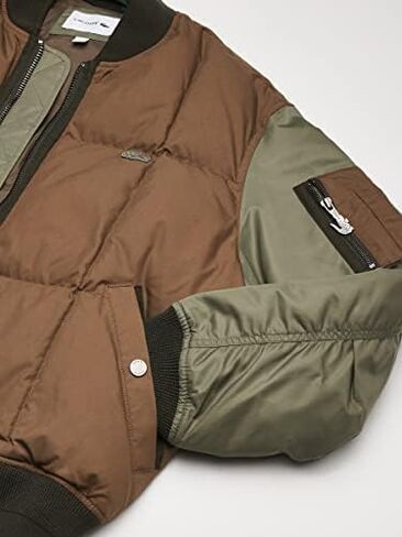 Lacoste Men's Long Sleeve Colorblocked Twill Bomber Jacket in Saudi Arabia