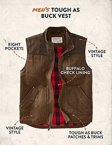 Legendary Whitetails Men's Tough as Buck Vest in Saudi Arabia