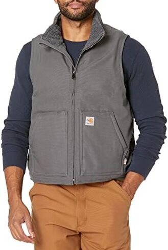 Carhartt Men's Flame-Resistant Duck Sherpa-Lined Vest in Saudi Arabia