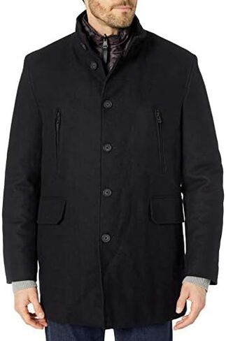 Cole Haan Men's Melton 3-in-1 Wool Jacket with Removable Bib in Saudi Arabia