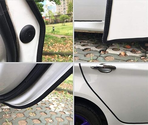 33Ft(10M) Long Car Door Edge Guards,U Shape Edge Trim Rubber Seal Protector Rubber Car Door Protector Car Protection Door Edge Anti-Collision Rubber Clips Fit for Most Car| Black | in Saudi Arabia