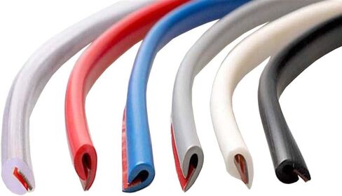 ESUPPORT 16ft 5M U Shape Car Door Moulding Rubber Scratch Protector Strip Edge Guard Trim Seal Black in Saudi Arabia