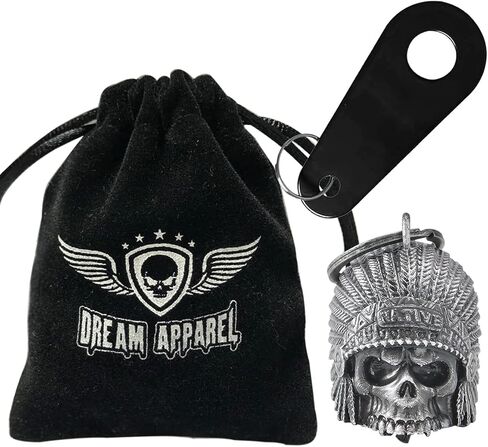 جرس الدراجة النارية من Dream Apparel لسائقي الدراجات النارية والنساء والرجال مع شماعة، جرس راكبي الدراجات النارية للراكبين، جرس ركوب الخيل الجيد ملحقات جرس الروح للدراجات النارية in Kuwait