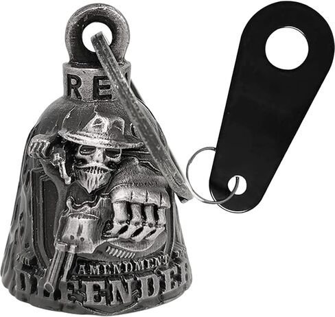 Dream Apparel Motorcycle Bell for Bikers Women Men W/ Hanger, Biker Bell for Riders, Good Luck Riding Bell Spirit Bell Moto Accessories in Kuwait