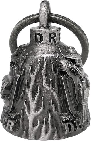 Dream Apparel Motorcycle Bell for Bikers Women Men W/ Hanger, Biker Bell for Riders, Good Luck Riding Bell Spirit Bell Moto Accessories in Kuwait