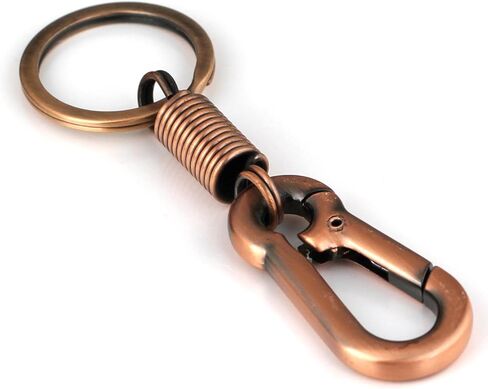 Maycom نمط الرجعية بسيطة قوية حلقة تسلق شكل سلسلة المفاتيح مفتاح سلسلة حلقة كيرينغ Keyfob مفتاح حامل (أسود) in Kuwait