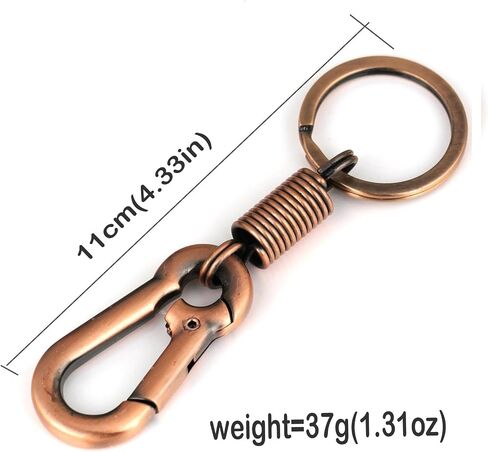 Maycom نمط الرجعية بسيطة قوية حلقة تسلق شكل سلسلة المفاتيح مفتاح سلسلة حلقة كيرينغ Keyfob مفتاح حامل (أسود) in Kuwait