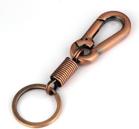 Maycom نمط الرجعية بسيطة قوية حلقة تسلق شكل سلسلة المفاتيح مفتاح سلسلة حلقة كيرينغ Keyfob مفتاح حامل (أسود) in Kuwait