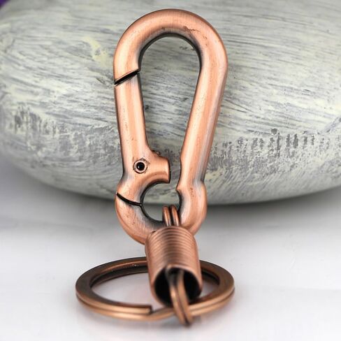 Maycom نمط الرجعية بسيطة قوية حلقة تسلق شكل سلسلة المفاتيح مفتاح سلسلة حلقة كيرينغ Keyfob مفتاح حامل (أسود) in Kuwait