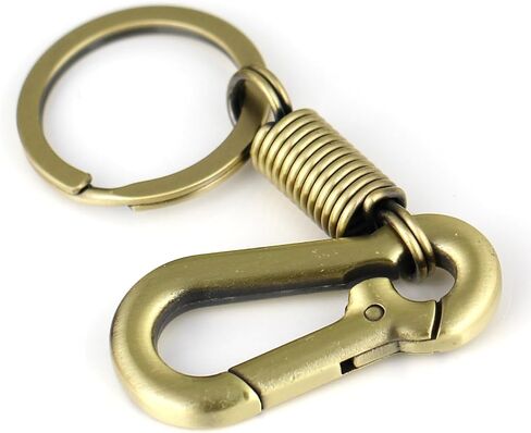 Maycom نمط الرجعية بسيطة قوية حلقة تسلق شكل سلسلة المفاتيح مفتاح سلسلة حلقة كيرينغ Keyfob مفتاح حامل (أسود) in Kuwait