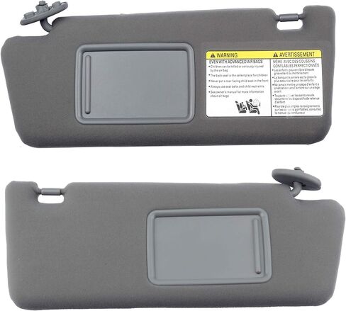 Dasbecan Left Driver Side Sun Visor Compatible with Toyota Tacoma 2005 2006 2007 2008 2009 2010 2011 2012 2013 2014 2015 Visor Assembly Without Light 74320-04181-E1 Beige in Saudi Arabia