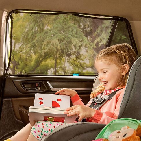 مظلة الشمس Munchkin® Brica® المغناطيسية القابلة للتمدد لتناسب™، باللون الأسود، عبوتان in Kuwait