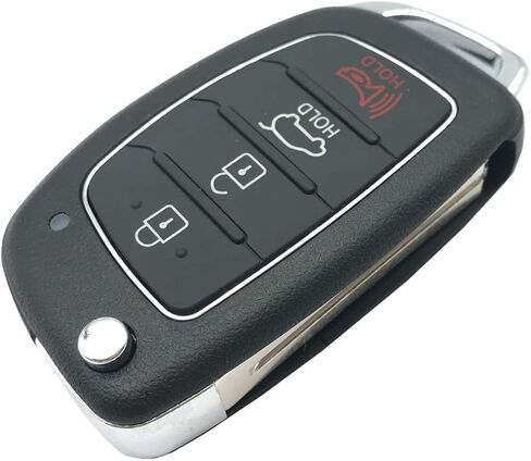 Replacement Keyless Entry Flip Folding Key Fob Cover Case Fit for Hyundai Santa fe Sonata Tucson Key Fob Shell 3 Buttons in Kuwait