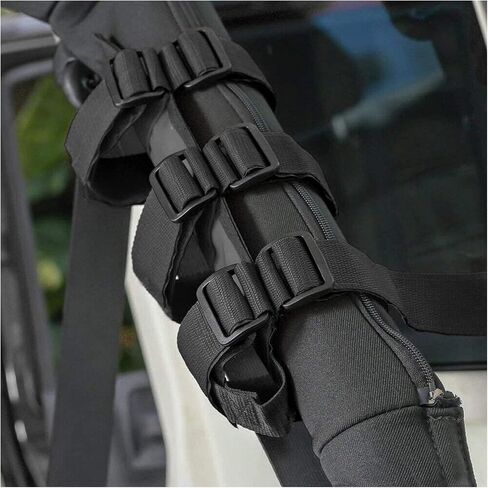 Adjustable Roll Bar Fire Extinguisher Mount Holder 3 lb for Jeep Wrangler Unlimited CJ YJ LJ TJ JK JKU JL JLU 4XE,Black with USA Flag Pattern in Kuwait