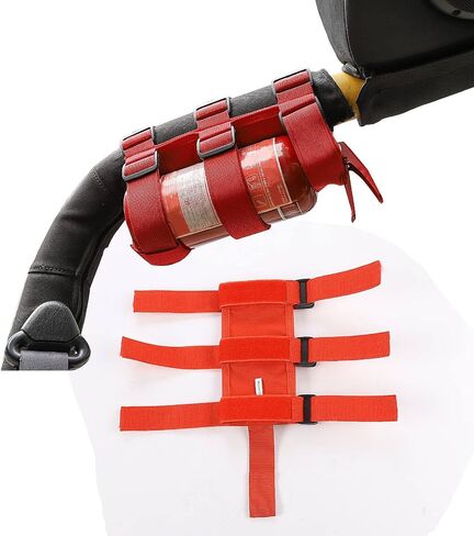 Adjustable Roll Bar Fire Extinguisher Mount Holder 3 lb for Jeep Wrangler Unlimited CJ YJ LJ TJ JK JKU JL JLU 4XE,Black with USA Flag Pattern in Kuwait