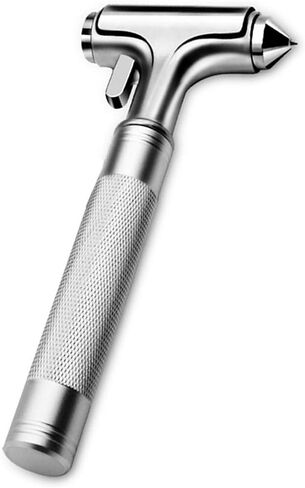 Car Window Breaker, Glass Breaker and Seatbelt Cutter, Emergency Car Glass Safety Hammer, Window Punch Seatbelt Cutter for Family Rescue & Auto Escape Tools(Black) in Saudi Arabia