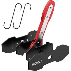 THOROAD Brake Caliper Press Tool, Brake Caliper Compression Tool,Car Ratcheting Brake Caliper Piston Spreader Press Tool with 2 pcs Steel Plates (Red) in Saudi Arabia