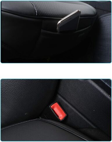 غطاء حماية مقعد السيارة من جلد البولي يوريثان الفاخر للغاية من EDEALYN، غطاء مقعد السيارة لمعظم سيارات السيدان وسيارات الدفع الرباعي ذات الأربعة أبواب، غطاء مقعد واحد بدون مسند ظهر قطعة واحدة (عرض 20.8 × عمق 21 × طول 0.2 بوصة) (بيج ثلاثي الأبعاد) in Kuwait