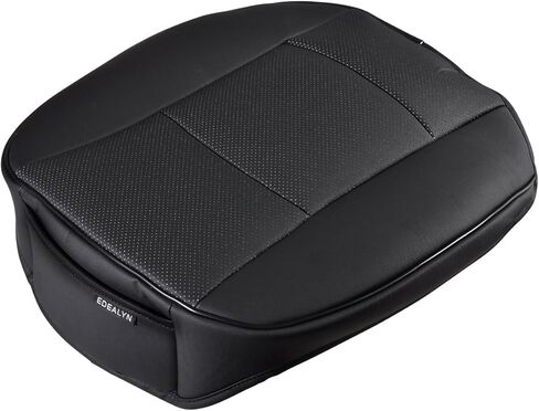 غطاء حماية مقعد السيارة من جلد البولي يوريثان الفاخر للغاية من EDEALYN، غطاء مقعد السيارة لمعظم سيارات السيدان وسيارات الدفع الرباعي ذات الأربعة أبواب، غطاء مقعد واحد بدون مسند ظهر قطعة واحدة (عرض 20.8 × عمق 21 × طول 0.2 بوصة) (بيج ثلاثي الأبعاد) in Kuwait