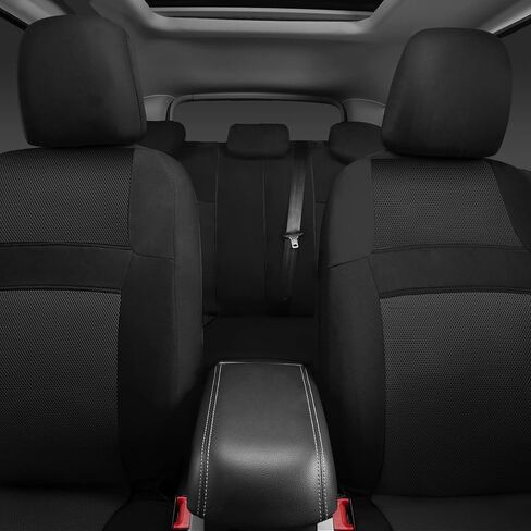 CAR PASS Seat Cover Full Sets, 3D Air Mesh Car Seat Cover with 5mm Composite Sponge Inside,Airbag Compatible Universal Fit for SUV,Vans,sedans, Trucks, Automotive Interior Covers (Pure Beige) in Saudi Arabia