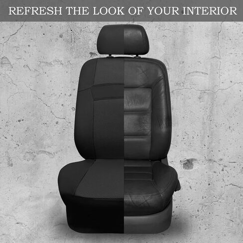 CAR PASS Seat Cover Full Sets, 3D Air Mesh Car Seat Cover with 5mm Composite Sponge Inside,Airbag Compatible Universal Fit for SUV,Vans,sedans, Trucks, Automotive Interior Covers (Pure Beige) in Saudi Arabia