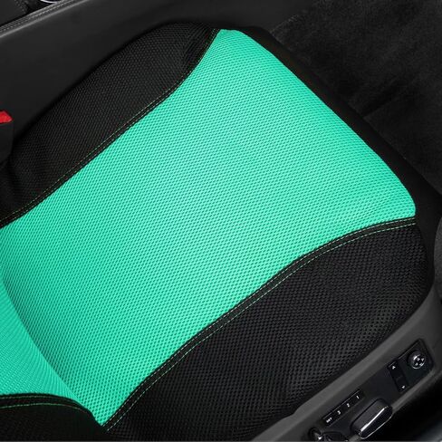 CAR PASS Seat Cover Full Sets, 3D Air Mesh Car Seat Cover with 5mm Composite Sponge Inside,Airbag Compatible Universal Fit for SUV,Vans,sedans, Trucks, Automotive Interior Covers (Pure Beige) in Saudi Arabia